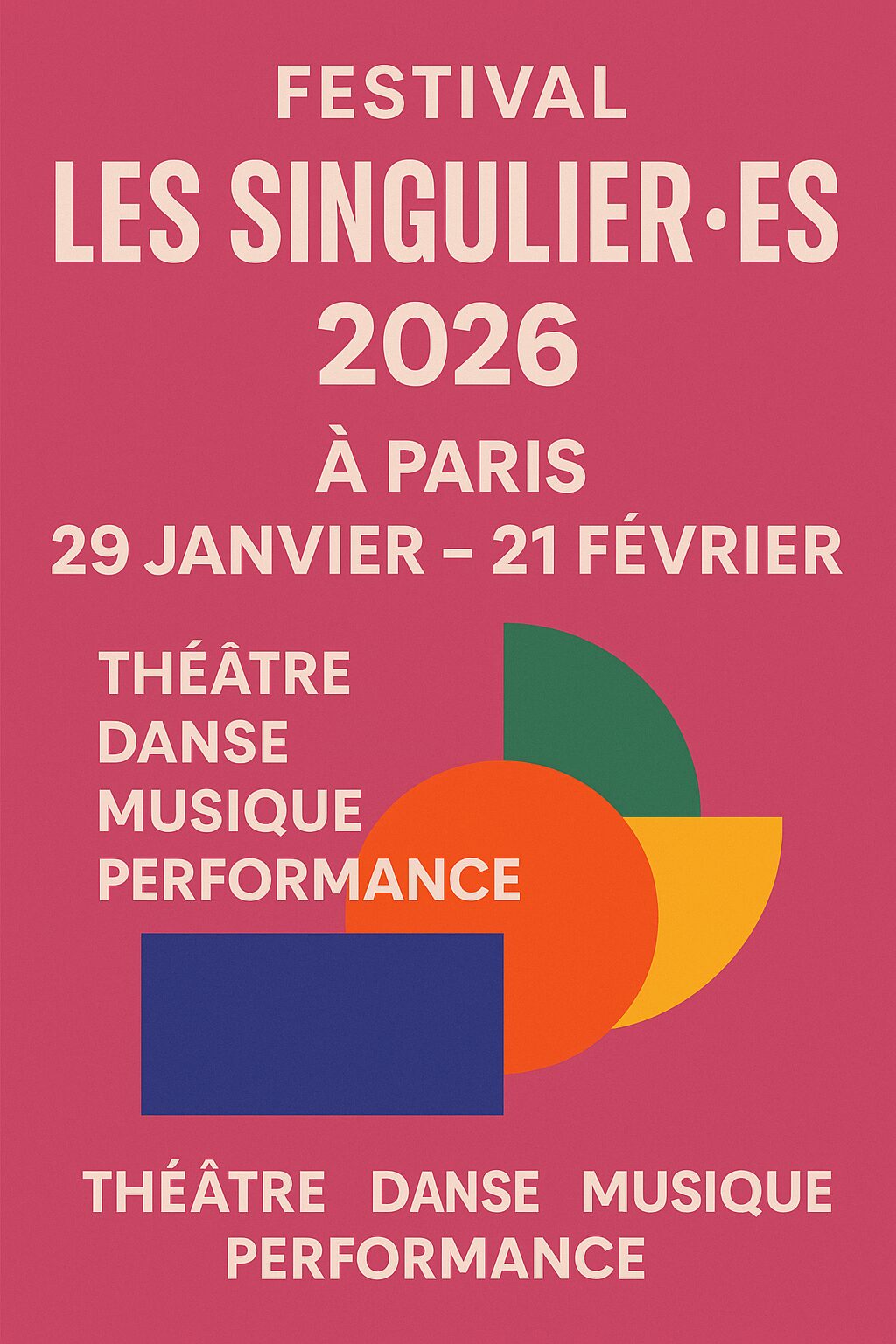 Festival Les Singulier·es 2026 — Paris