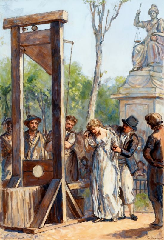 Exécution d’Olympe de Gouges guillotine Révolution française liberté droits femmes 1793