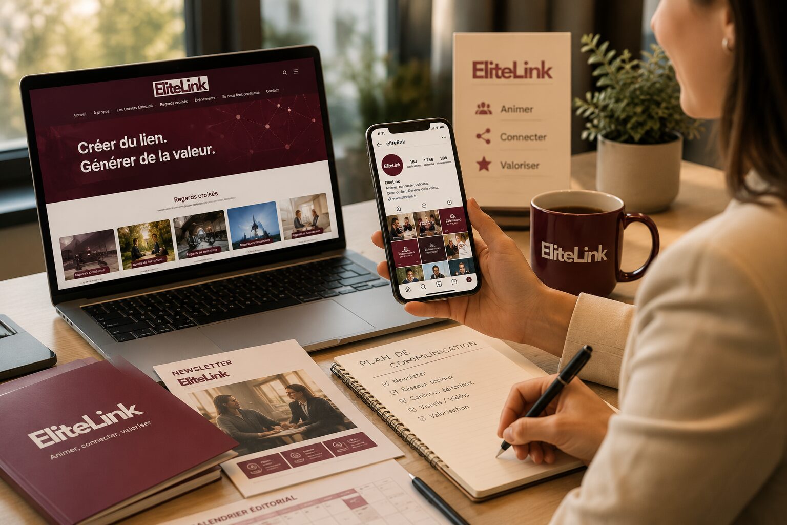 Communication, valorisation et création de contenus par EliteLink