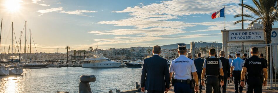 Opération de sûreté portuaire au port de Canet-en-Roussillon avec les services de l’État
