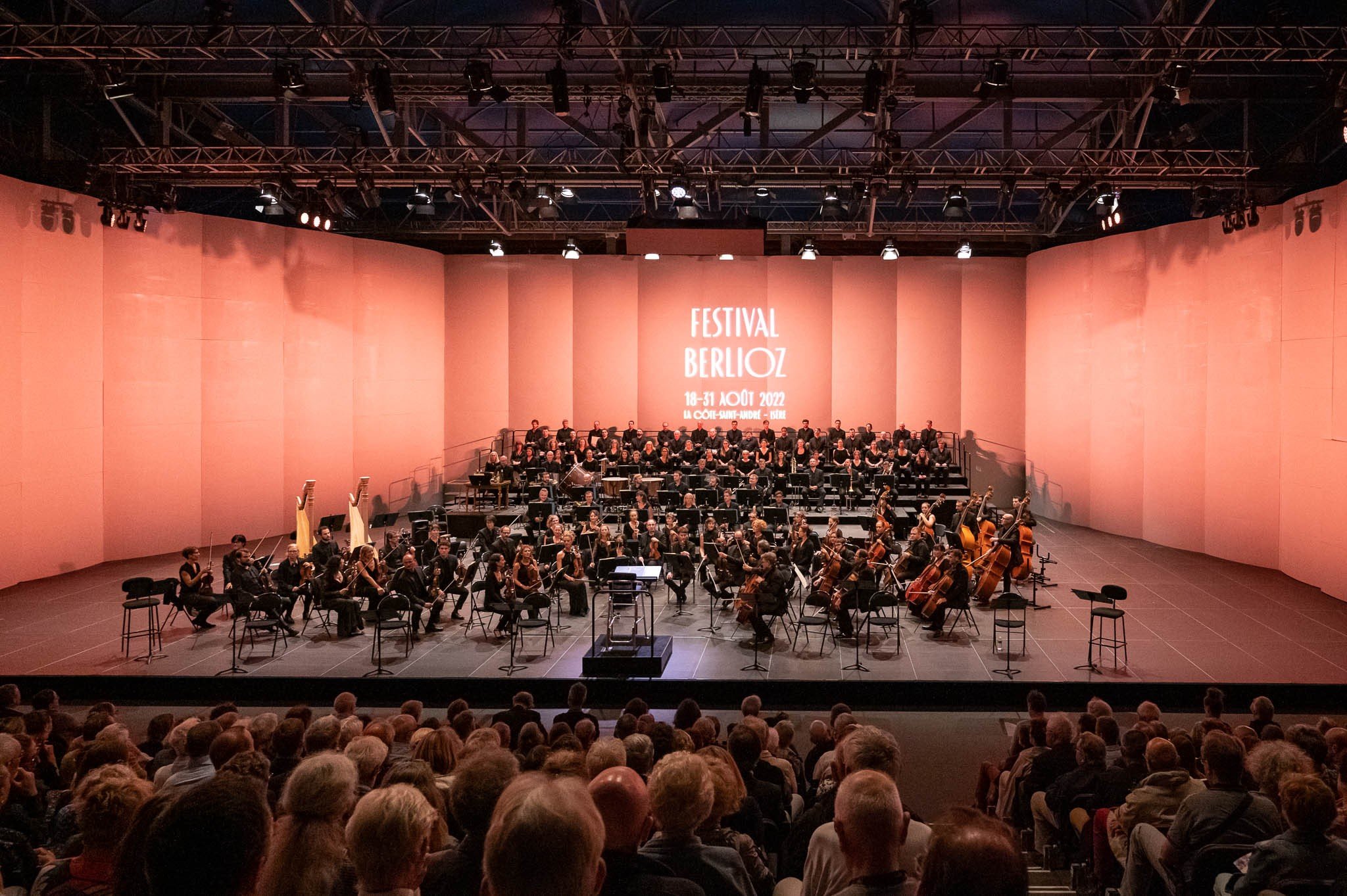 Concert du Festival Berlioz dans la cour du château Louis XI à La Côte-Saint-André
